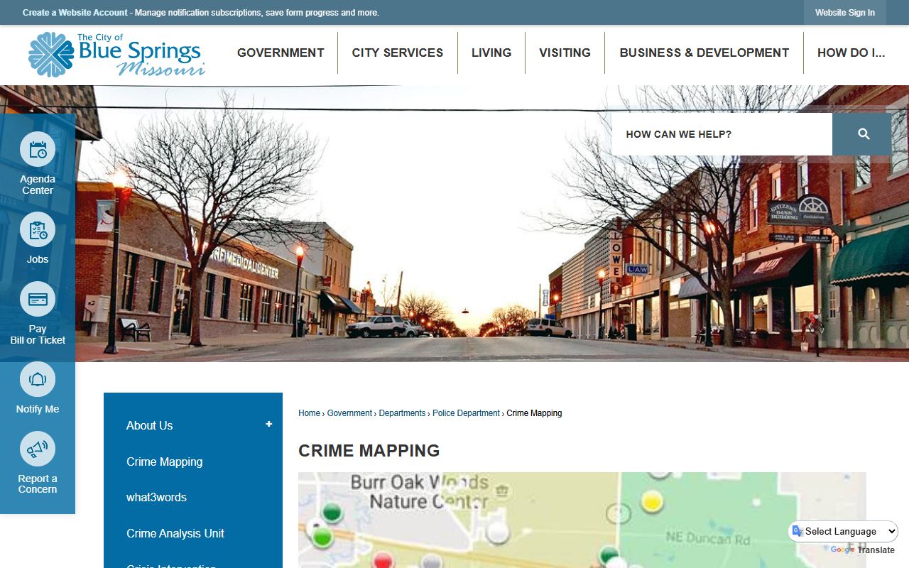 Blue Springs Missouri Police Department criminal records and public records resources