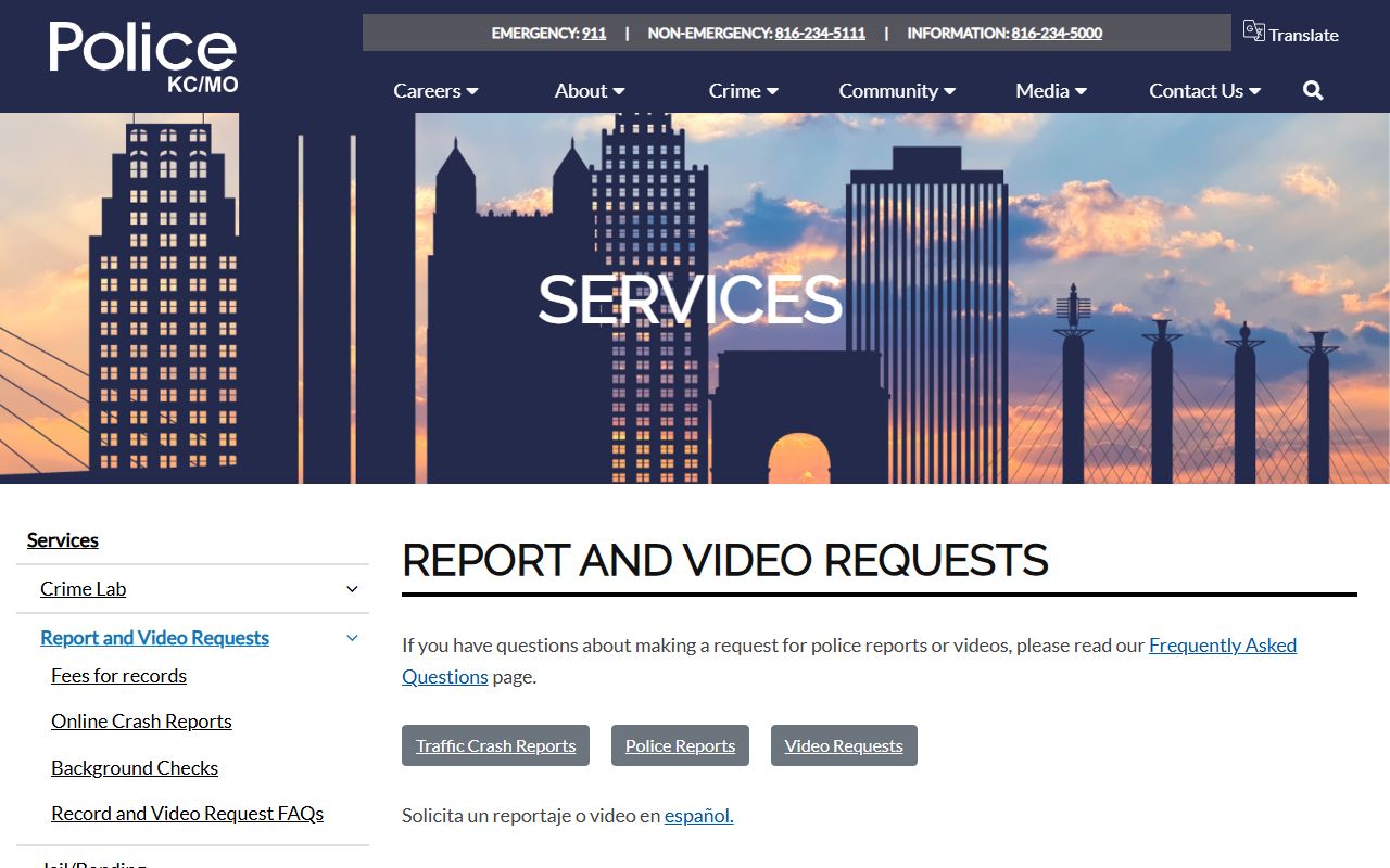 Kansas City Police Department criminal records and public records resources