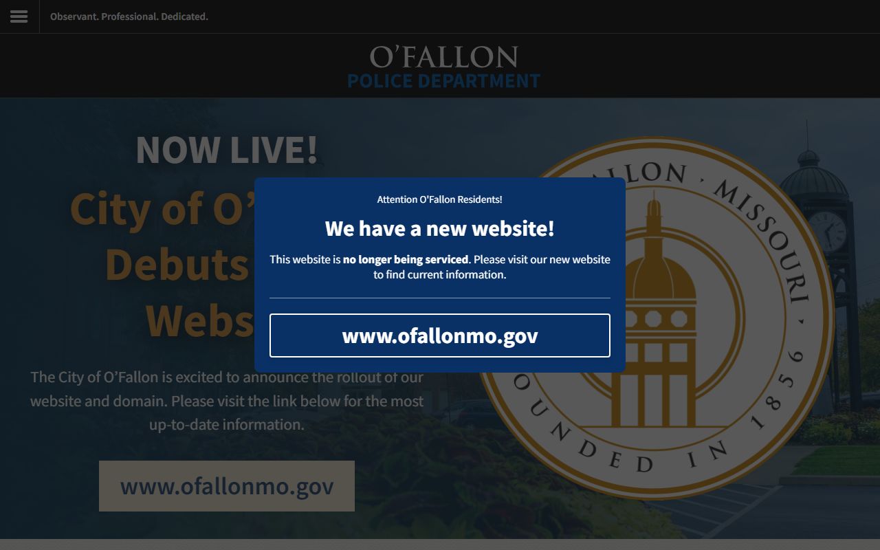 O'Fallon Missouri Police Department criminal records and public records