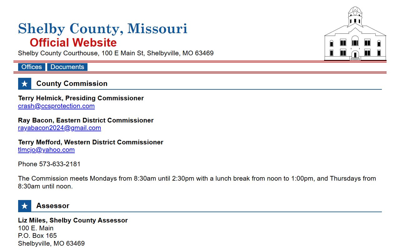 Shelby County Sheriff Missouri criminal records resources